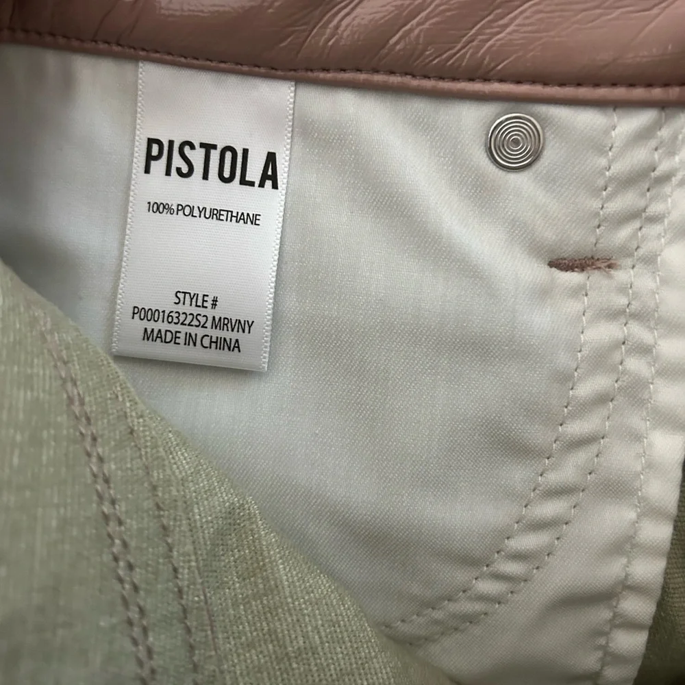 NWT PISTOLA Cassie Super High Rise Straight Leg Faux Leather Pants 25,28,30,31 - Picture 15 of 16